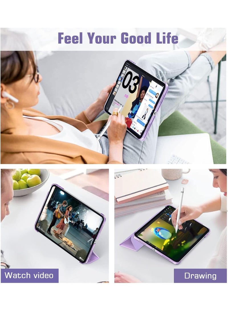 magnetic Case for iPad 10th 2022/11th 2025 Generation Case 10.9"Magnetic iPad 10 Case, Practical Magnetic Attachment, Two Way Trifold Stand, Lightweight Protection, Auto Sleep/Wake purple - Image 3