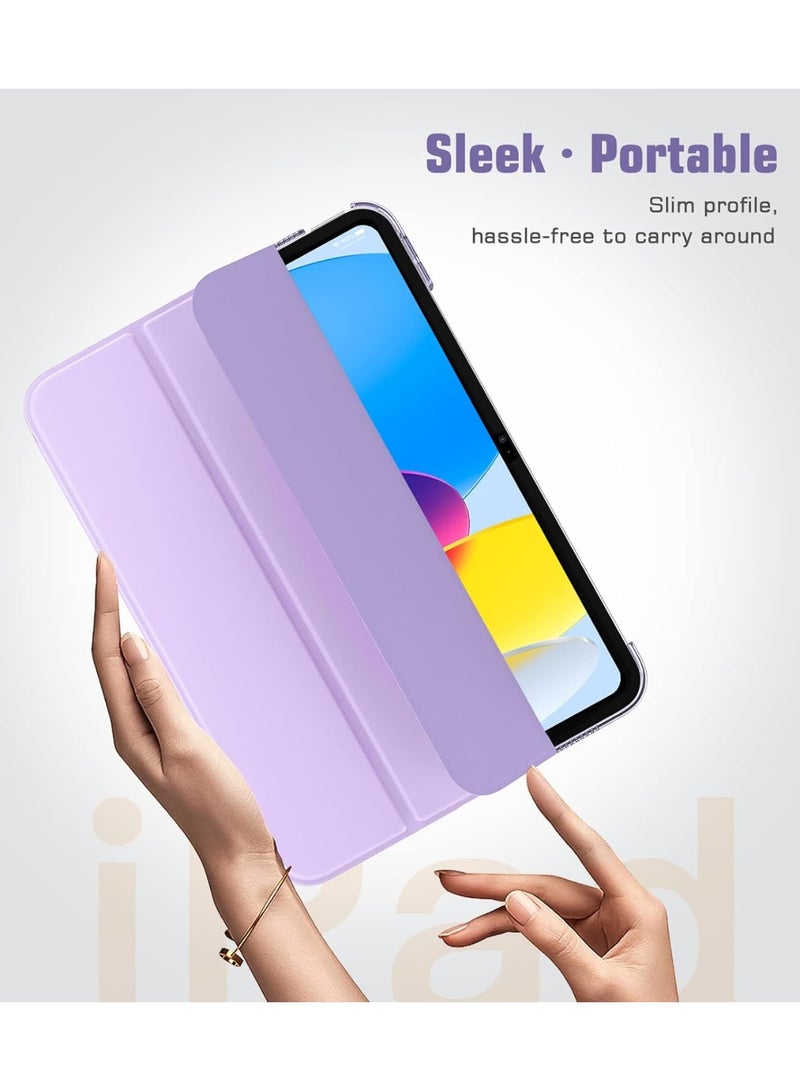 magnetic Case for iPad 10th 2022/11th 2025 Generation Case 10.9"Magnetic iPad 10 Case, Practical Magnetic Attachment, Two Way Trifold Stand, Lightweight Protection, Auto Sleep/Wake purple - Image 2