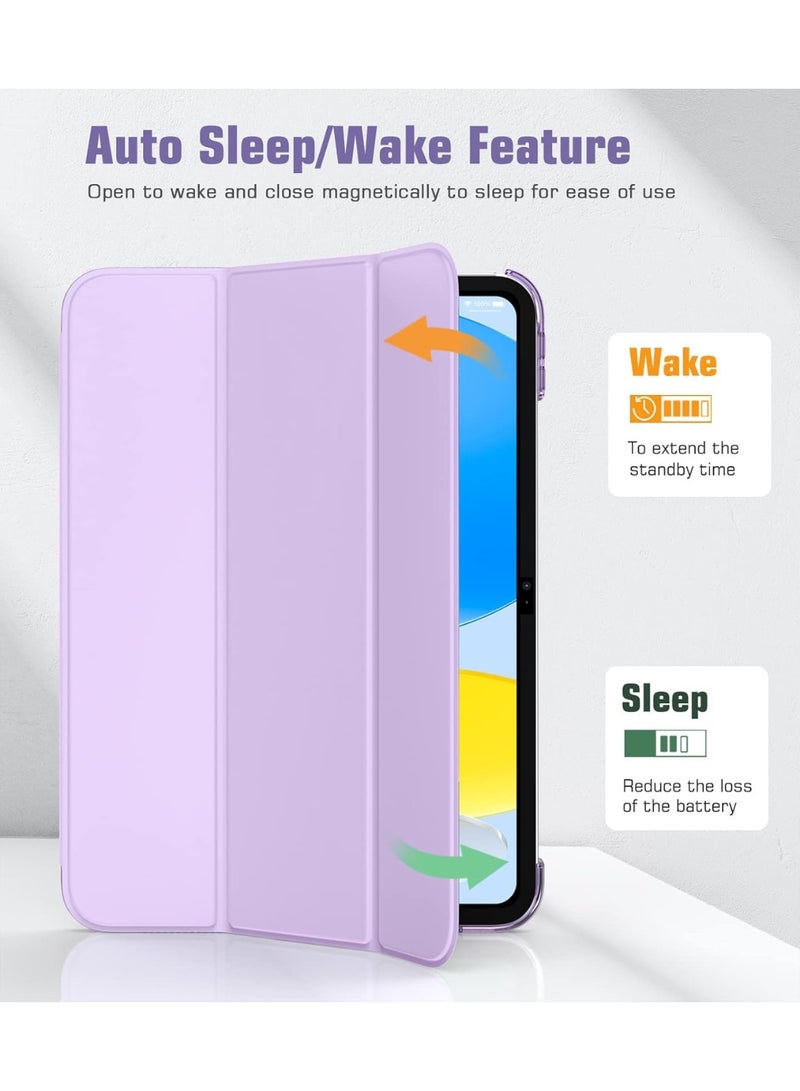 magnetic Case for iPad 10th 2022/11th 2025 Generation Case 10.9"Magnetic iPad 10 Case, Practical Magnetic Attachment, Two Way Trifold Stand, Lightweight Protection, Auto Sleep/Wake purple - Image 5