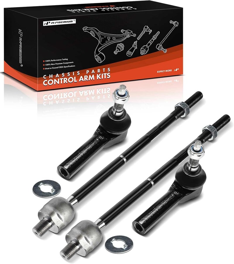 A-Premium Front Inner & Outer Tie Rod End Kit for Ford Mustang - Image 1
