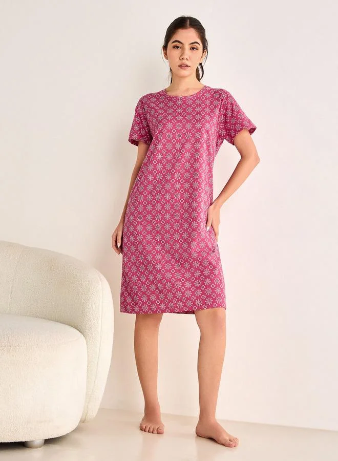 Splash FAV Floral Print Night Dress