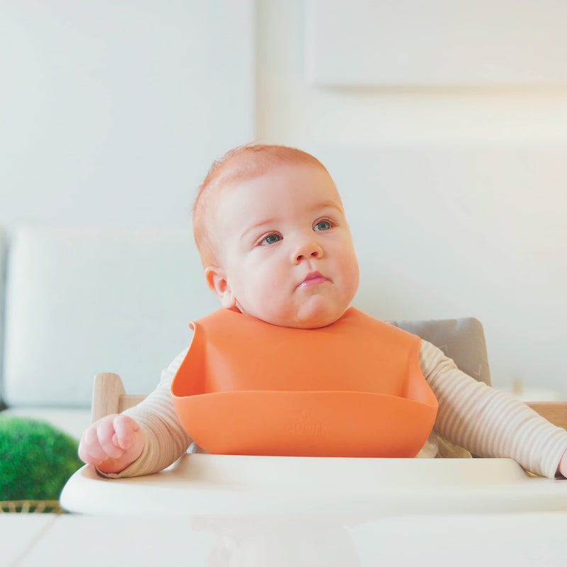 Quark Feedi 5-Piece Silicone Baby Feeding Set by Quark - Baby Led Weaning Supplies - Toddler Plates and Bowls set - Adjustable Silicone Baby Bib with Food Catcher & Baby Utensils - Microwave/Dishwasher Safe - Image 5