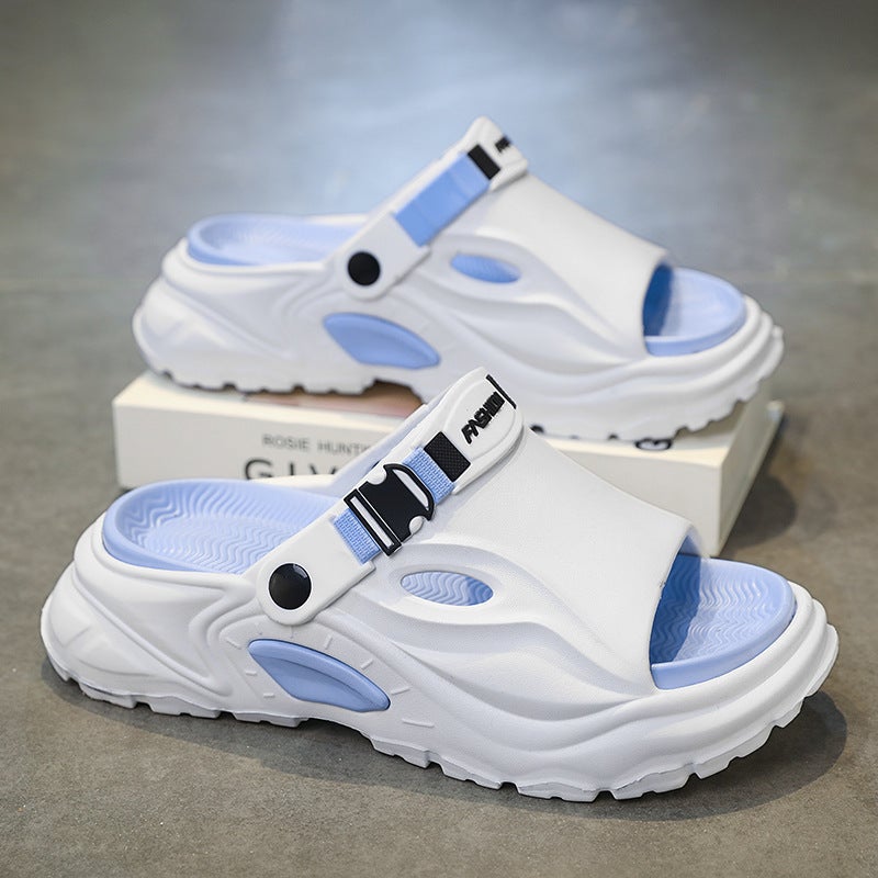Open-Toe Eva Casual Comfortable Breathable Fashion Flat Simple Versatile Everyday Men'S Slippers - Image 3