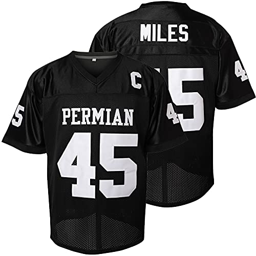 JKNAKN Boobie Miles Jersey, 45 Permian Friday Night Lights Football Jersey White Black S-XXXL (XXX-Large, Black) - Image 1