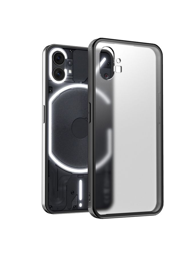 Case Cover For Nothing Phone 1 Four-corner Shockproof TPU + PC Phone Case Transparent Black