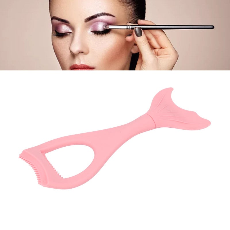 Silicone Eyeliner Stencil: Pink Soft Skin-Friendly Flexible - Multifunctional Reusable Winged Eyeliner Stencil for Beginners Experts Travel Makeup - Image 2
