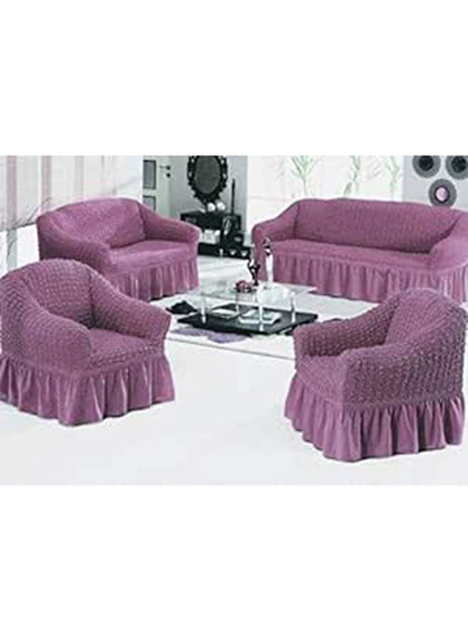 Sofas Cover Set  Turkish Model  4 Pieces  Consist Of 1 Sofa Cover For Three Seater  1 Sofa Cover For Two Seater And 2 Chair Covers