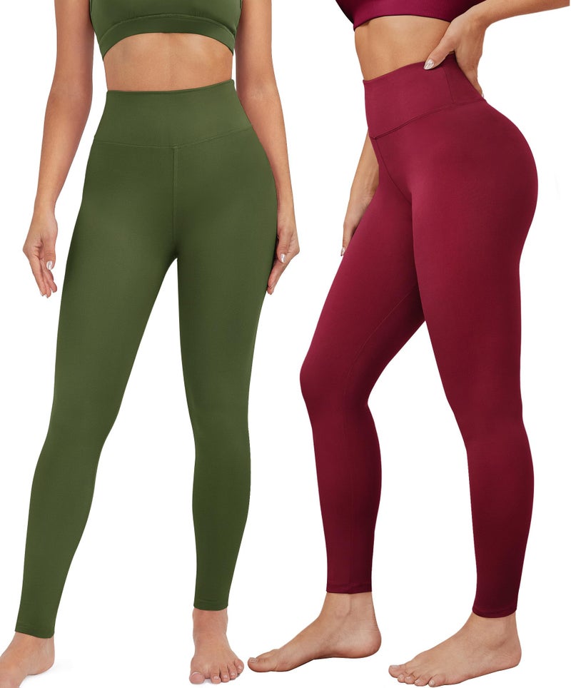 VALANDY Creamlush High Waisted Leggings for Women Pack of Soft Tummy Control Pants Yoga Workout Running Plus Size(S-3XL) - Image 2