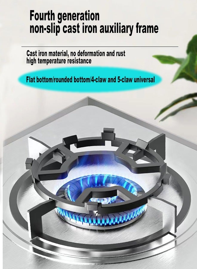 2Pc Wok Ring,Universal Non Slip Black Carbon Steel Wok Stove Rack for Kitchen Wok Support Ring Cooktop Range Pan Holder Stand Stove Rack Milk Pot Holder for Gas Hob - Gas Stove Accessories - Image 4