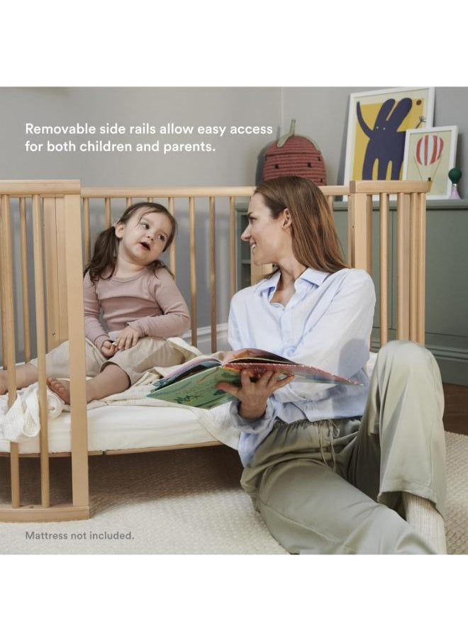 STOKKE - Sleepi Bed, White Oval Crib Suitable For Ages 0 - 5 Years Old Adjustable, Stylish And Flexible Sturdy Beech Wood Frame - Image 1