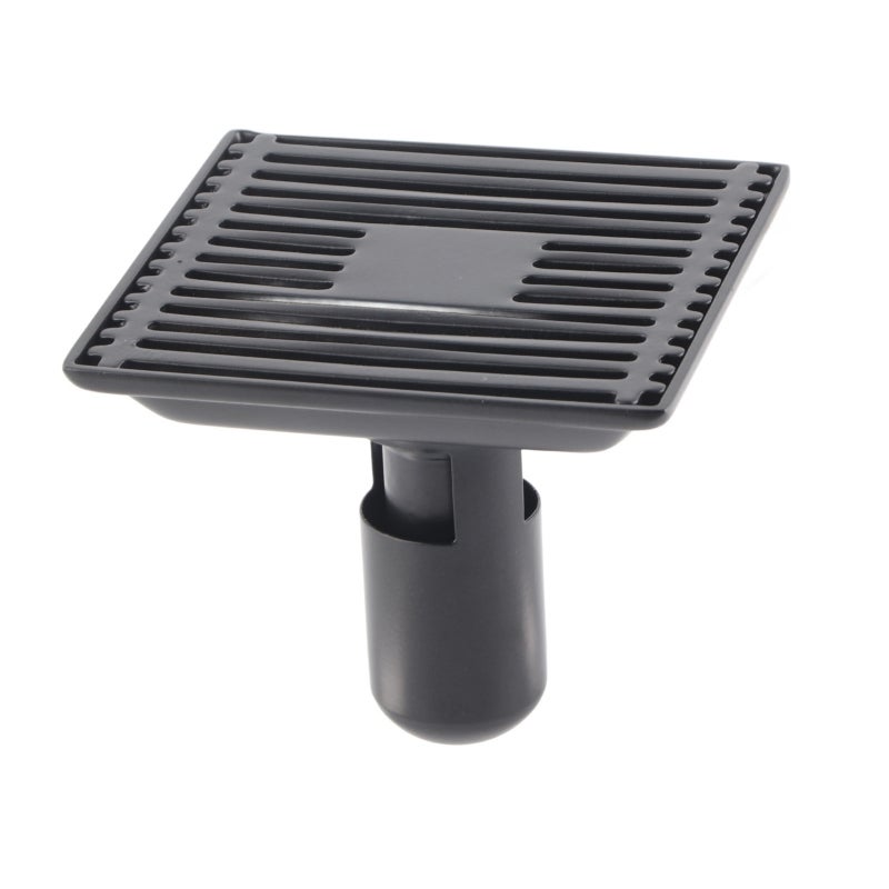 Shower Floor Drain SUS304 Stainless Steel Matt Black Removable Cover Grille - Wear-Resistant Corrosion-Resistant Easy Clean Square Floor Drain for Bathroom Kitchen - Image 4