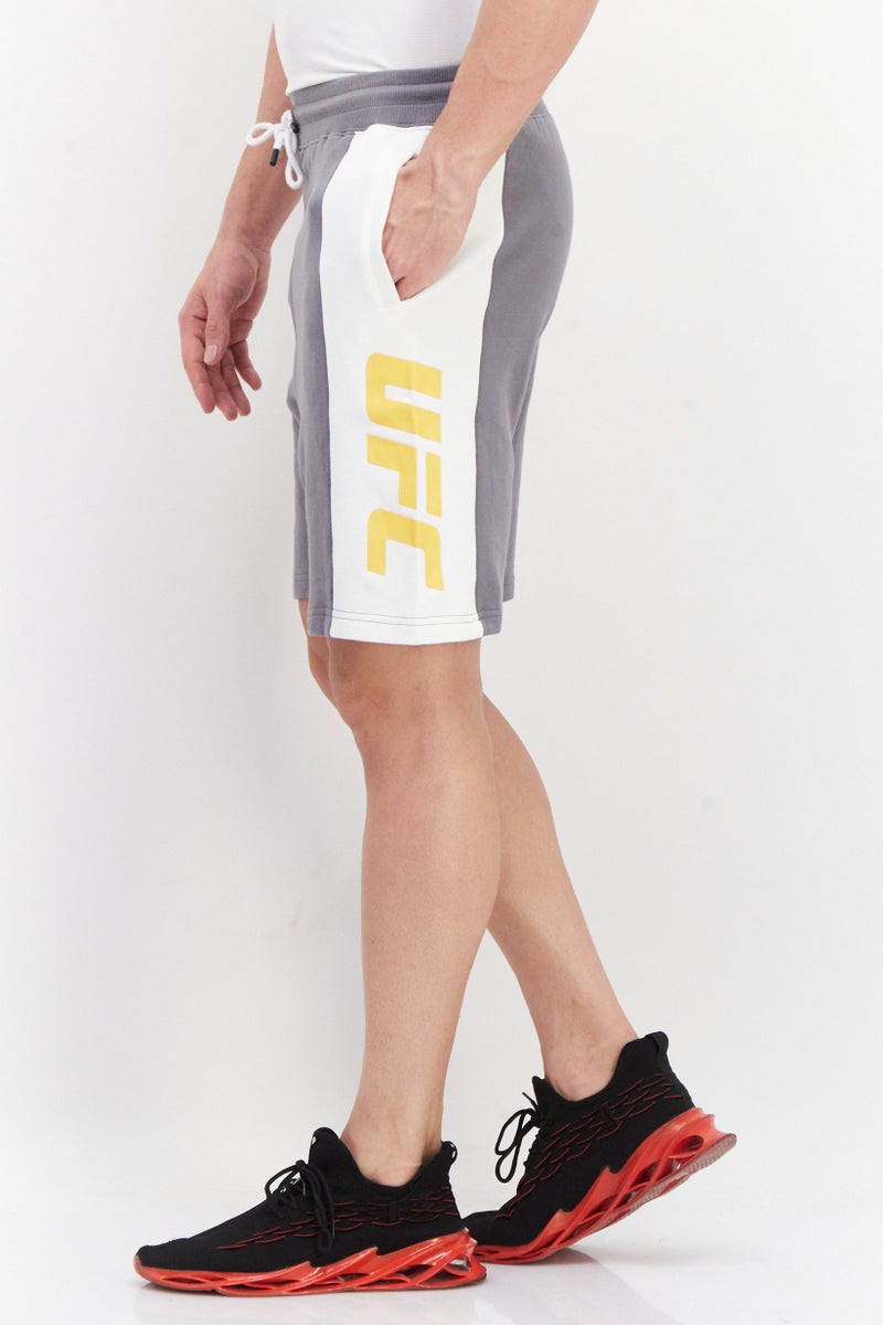 Ufc Men Sportswear Fit Drawstring Shorts, Grey - Image 4
