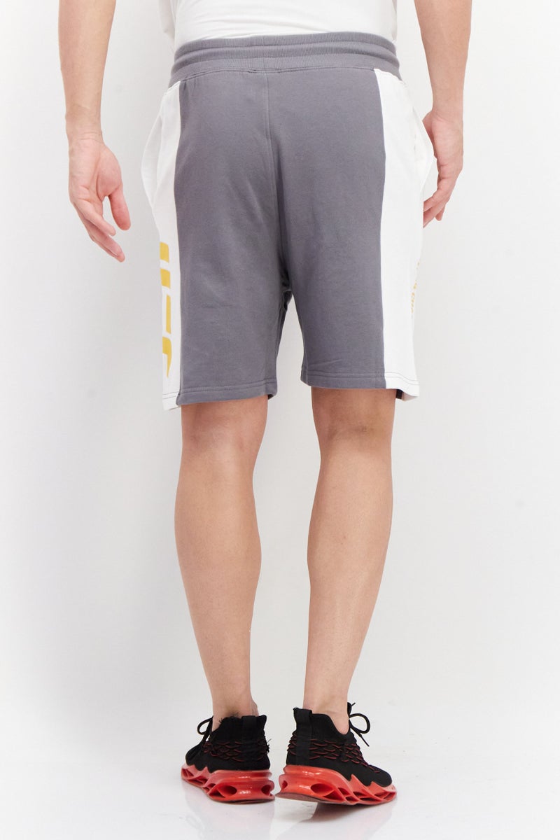 Ufc Men Sportswear Fit Drawstring Shorts, Grey - Image 3