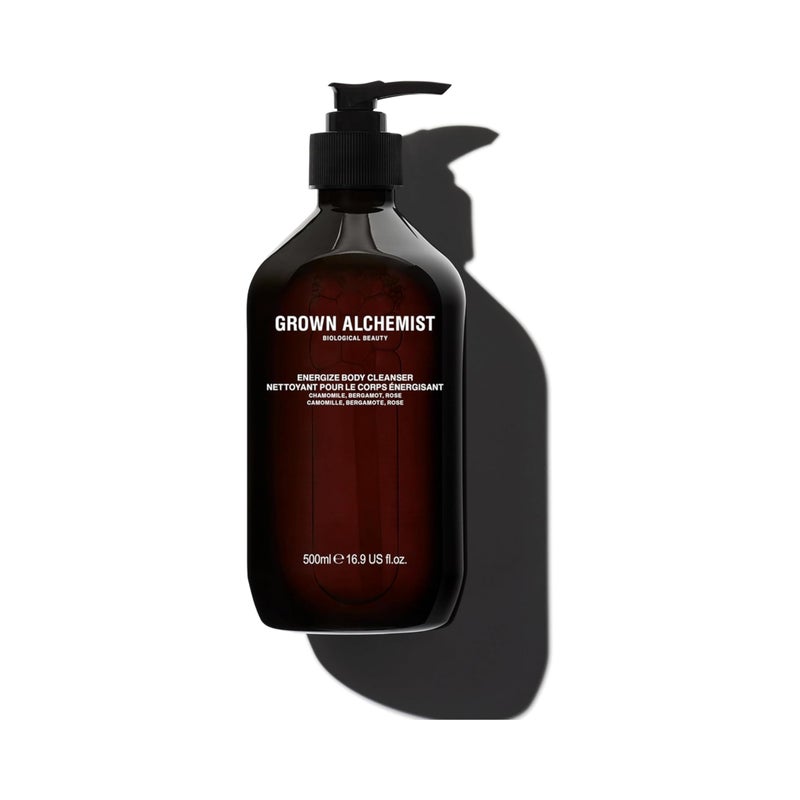 Grown Alchemist Energize Body Cleanser Chamomile Bergamot Rose Body Cleanser Gentle Body Wash Hydrates Cleanses Skin 500 ml