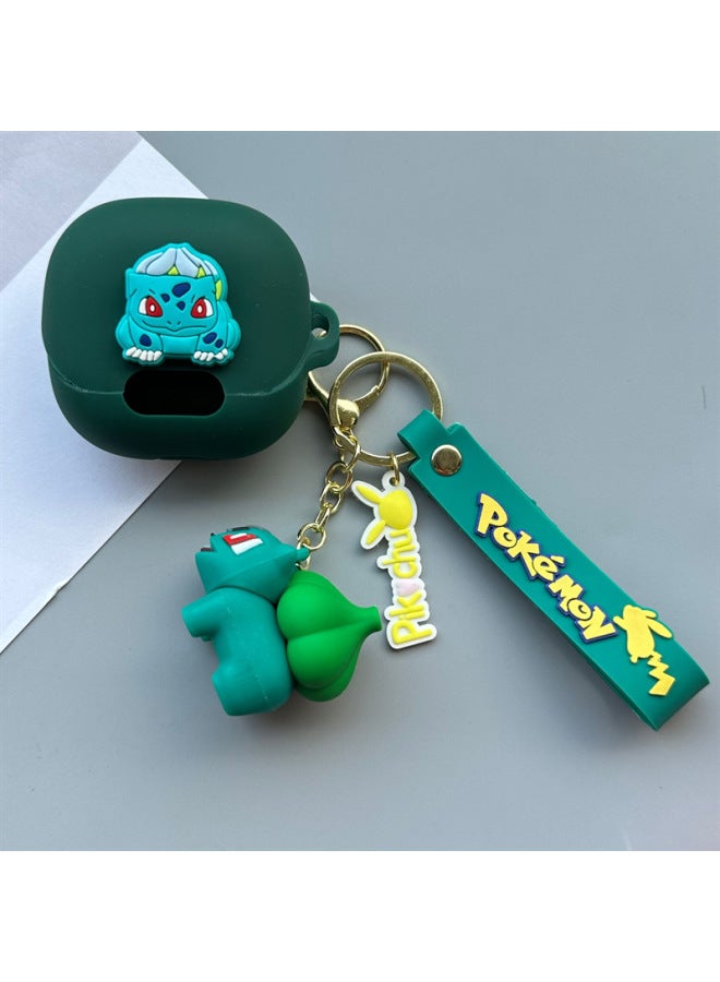 Suitable For Sound Wide Anker Soundcore Liberty4NC Wireless Bluetooth Headset Protective Case Cartoon Soft Case-Color:05+pendant-Model:Soundcore Liberty 4 Pro  - Image 1