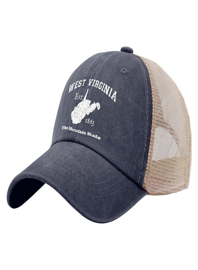Paunook West Virginia The Mountain State Sun Hat Youth Golf Hat Purplish Blue04 Mens Beach Hat Gifts for Women - Image 2