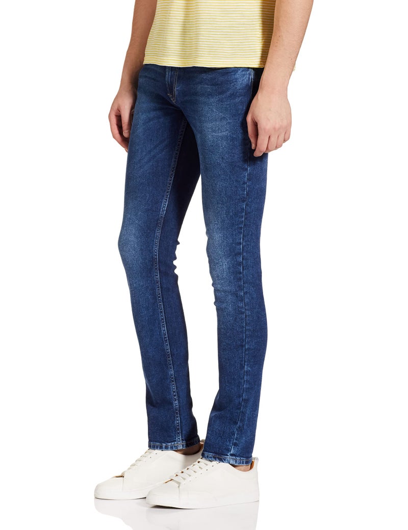 Spykar Blue Coloured Mens Jeans (Size: 34)-ECRO-01BB-002 Mid Blue - Image 2