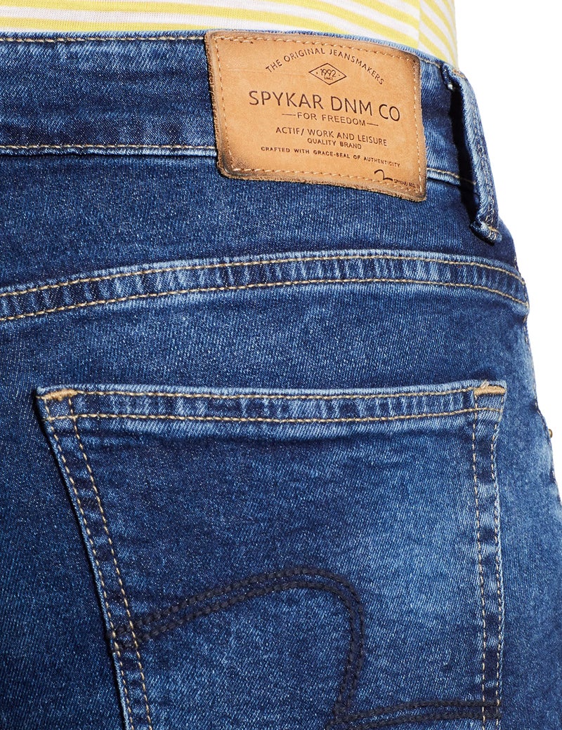 Spykar Blue Coloured Mens Jeans (Size: 34)-ECRO-01BB-002 Mid Blue - Image 4