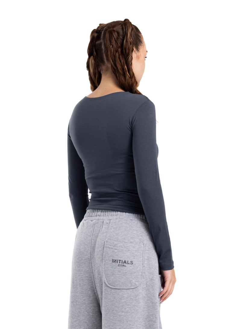 CTRL Initials Long Sleeves Top - Women - Image 4