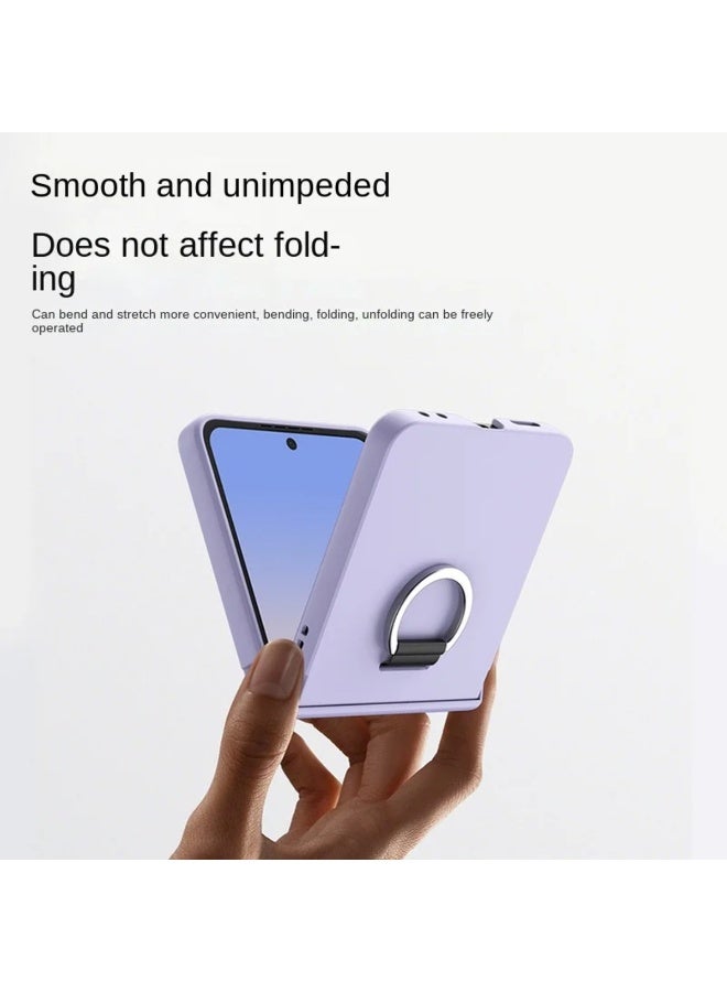 Case / Cover for Samsung Galaxy Z Flip 7  Cellphone Cases Hard Polycarbonate with Hinge & Finger Ring Holder Ultra-Thin, Shockproof and Anti-Fall Protection - Image 3