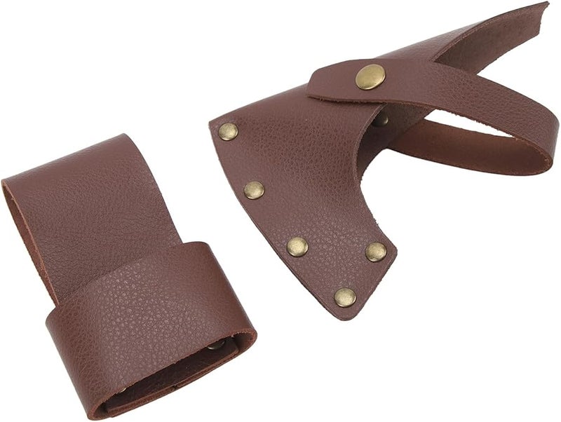 Premium PU Leather Axe Sheath Lightweight Portable Design for Camping and Mountaineering - Image 2