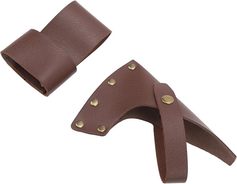 Premium PU Leather Axe Sheath Lightweight Portable Design for Camping and Mountaineering - Image 5