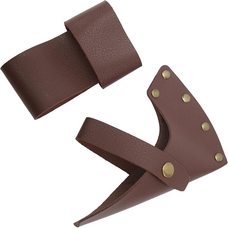 Premium PU Leather Axe Sheath Lightweight Portable Design for Camping and Mountaineering - Image 3