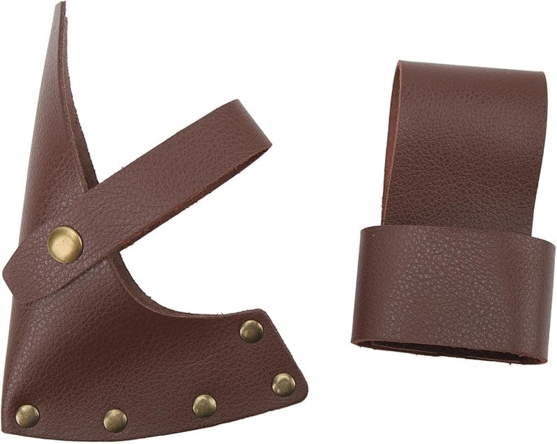 Premium PU Leather Axe Sheath Lightweight Portable Design for Camping and Mountaineering - Image 4
