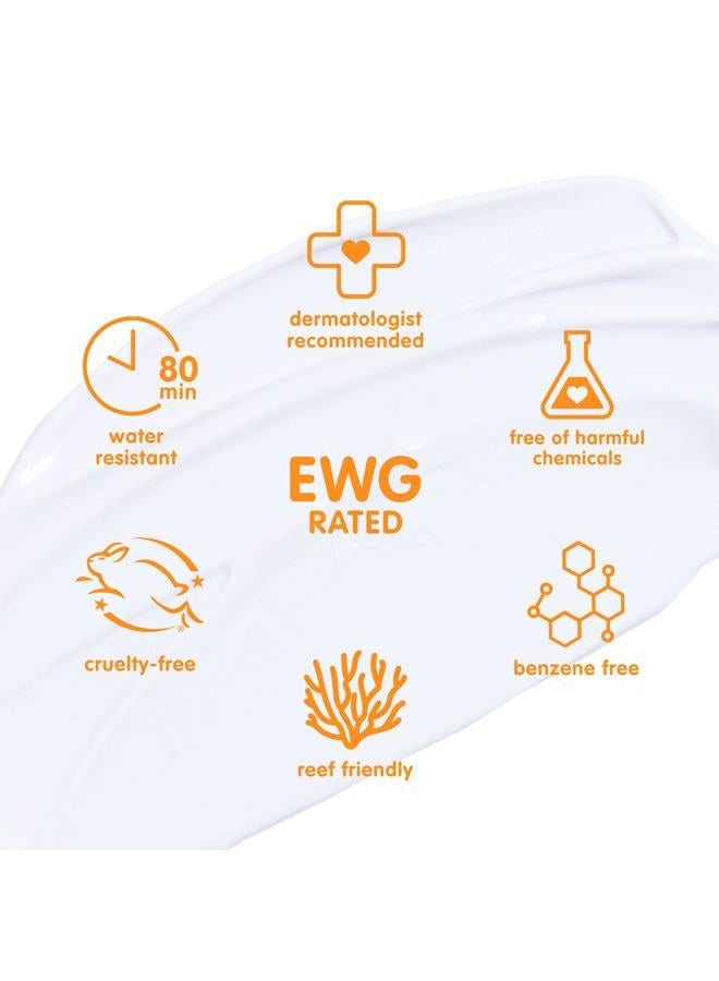 Think واقٍ من الشمس معدني SPF 50+ من ثينكسبورت - واقٍ طبيعي وآمن للشمس للاستخدام الرياضي والنشط - كريم شمس مقاوم للماء - حماية من أشعة UVA/UVB - لوشن نباتي وصديق للشعاب المرجانية، 6 أونصات - Image 5