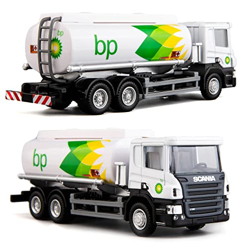 BDTCTK Compatible for Scania Tanker BP Fuel Tank Car Model Truck Toy Cars, Zinc Alloy Die-Cast Pull Back Vehicles Kid Toys for Boy Girl Gift - Image 4