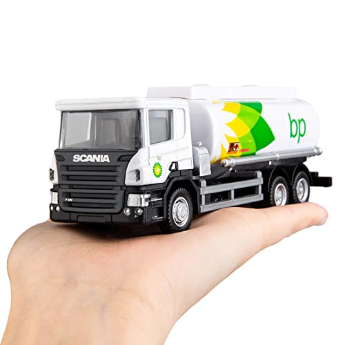 BDTCTK Compatible for Scania Tanker BP Fuel Tank Car Model Truck Toy Cars, Zinc Alloy Die-Cast Pull Back Vehicles Kid Toys for Boy Girl Gift - Image 3