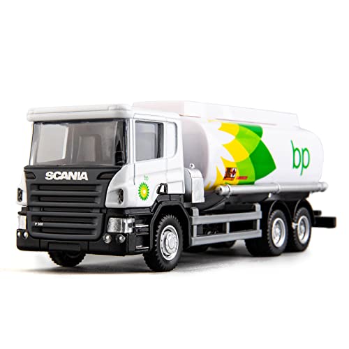 BDTCTK Compatible for Scania Tanker BP Fuel Tank Car Model Truck Toy Cars, Zinc Alloy Die-Cast Pull Back Vehicles Kid Toys for Boy Girl Gift - Image 1