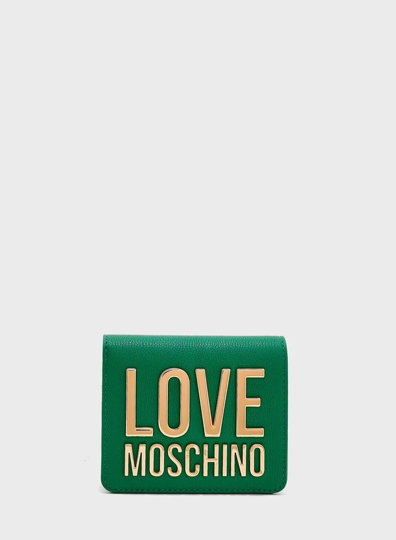 Love Moschino Logo Detailed Wallet