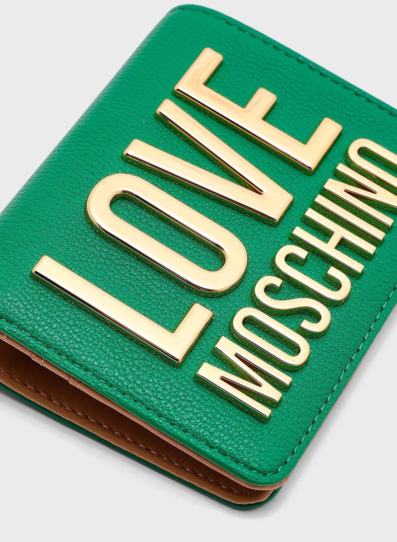 Love Moschino Logo Detailed Wallet
