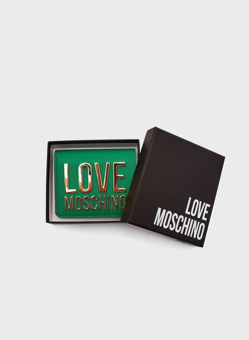 Love Moschino Logo Detailed Wallet