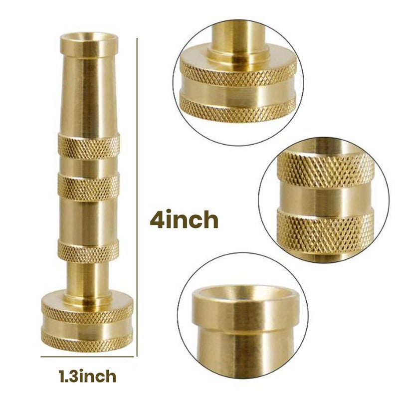 Ustope Garden Hose Nozzle, High Pressure Water Hose Nozzle Sprayer Head,fits 3/4â€ Garden Hose Thread,for Lawn & Garden,Washing Cars,Watering Garden,Cleaning,Showering Dogs&Petsï¼ˆBrassï¼‰ - Image 5