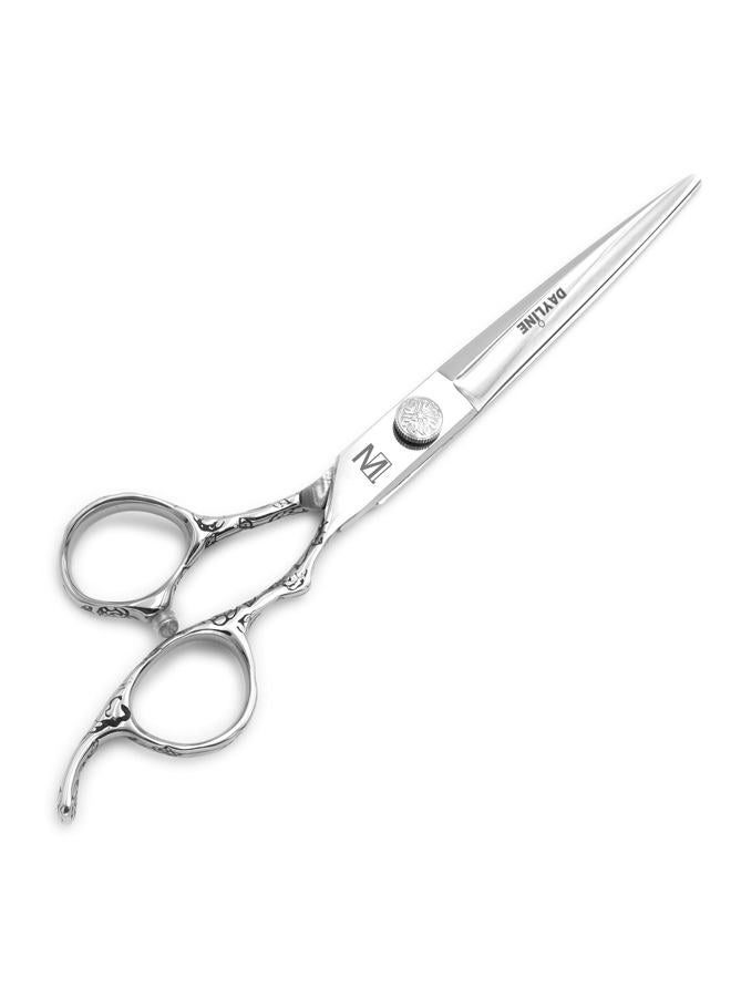 Dayline مقص صالون محترف 7" لقص الشعر مقصات حلاقة فضية للرجال من اليابان 440c ستيل - Image 2