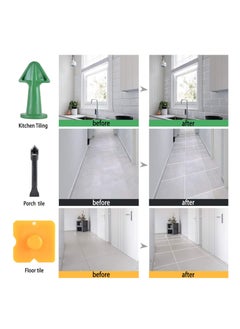 KASTWAVE 5 pcs Caulk Nozzle, Applicator, Silicone Caulking Tools,10R, 13R, Silicone Sealant Finishing Tool Grout Scrapers kit for Tile or Brick Joints  - Image 2