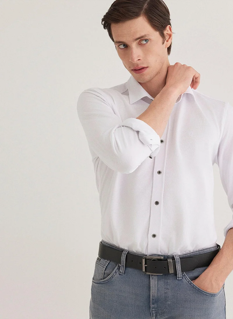 MAVI White Jersey Shirt