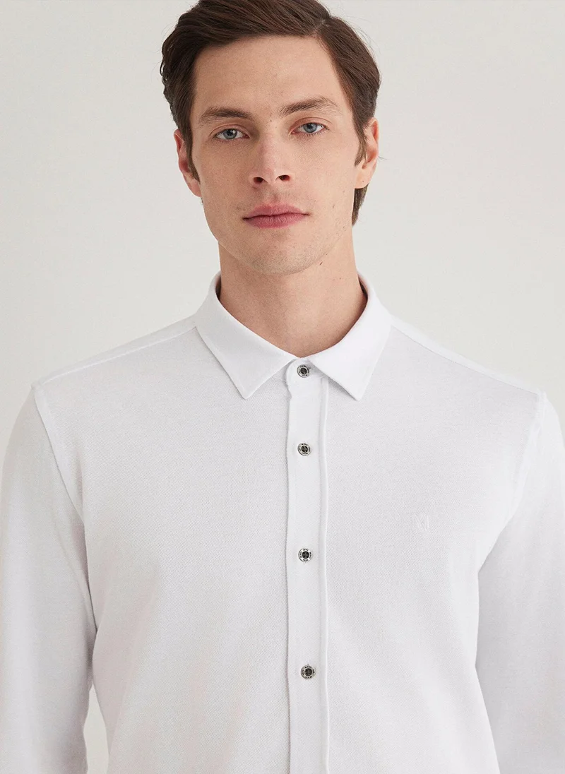 MAVI White Jersey Shirt