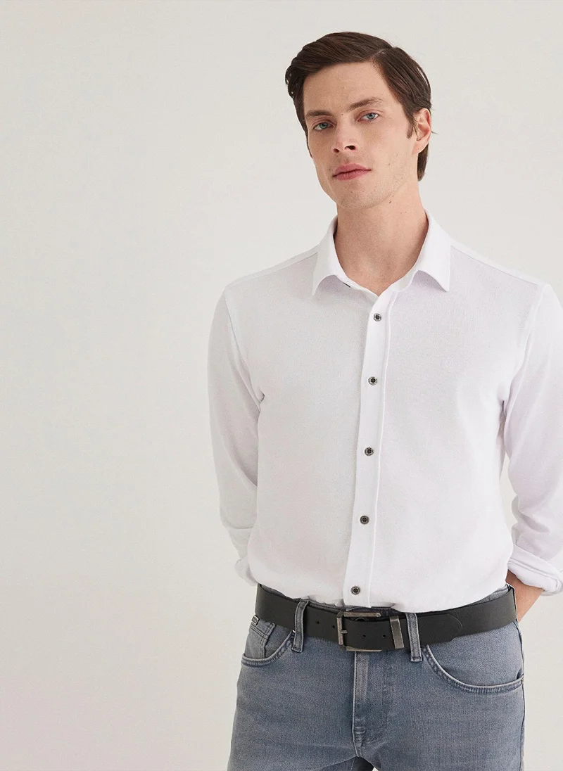 MAVI White Jersey Shirt
