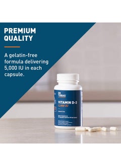 Dr. Tobias Vitamin D3 5000 Iu Essential For Healthy Bones Teeth And Immune System Extra Strength Vitamin D Supplement Nongmo 90 Capsules 90 Servings  - Image 3