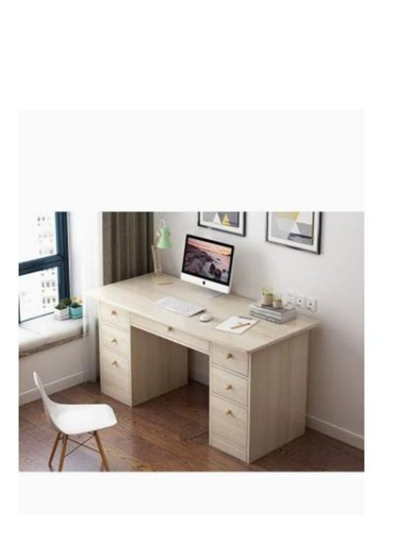 Generic - Computer Desk Modern Study Table Office Table Writing Desk with Drawers Simple Assembly for Bedroom Home Office - Image 1