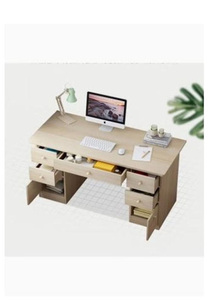 Generic - Computer Desk Modern Study Table Office Table Writing Desk with Drawers Simple Assembly for Bedroom Home Office - Image 1