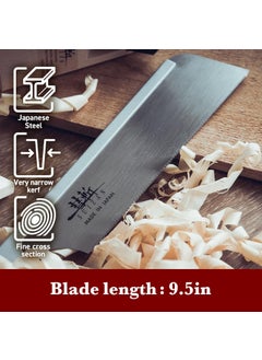 SUIZAN SUIZAN Dozuki Dovetail Saw 240mm Rip Cross Angle Cut Professional Japanese Pullsaw Handsaw Woodworking Tools  - Image 5