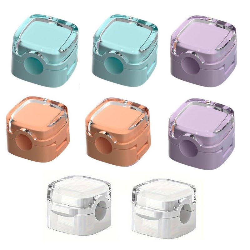 8 Pack Magnetic Cable Clips Adjustable Cord Holder Adhesive Wire Organizer Under Desk Management - Image 2