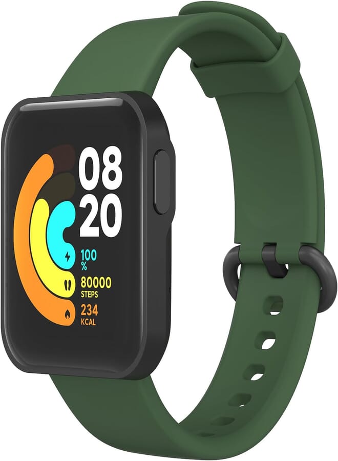Tobfit Strap for Xiaomi Mi Watch Lite/Redmi Watch, Silicone Replacement Strap, Dark Green
