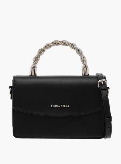 فلورا بيلا من شو إكسبرس Women Solid Satchel Bag with Detachable Strap and Magnetic Closure