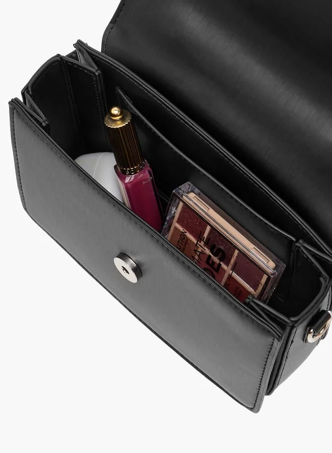 فلورا بيلا من شو إكسبرس Women Solid Satchel Bag with Detachable Strap and Magnetic Closure