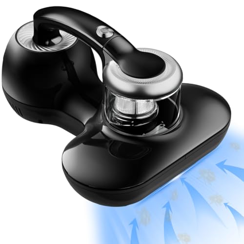 Hersven Mattress Vacuum Cleaner, Handheld UV Bed Vacuum Cleaner 16KPa & 12800 Vibrations Per/Min Upgraded Effectively Clean Up Bed, Pillows, Cloth Sofas, Carpets and Ther Fabric Surfaces - Image 1